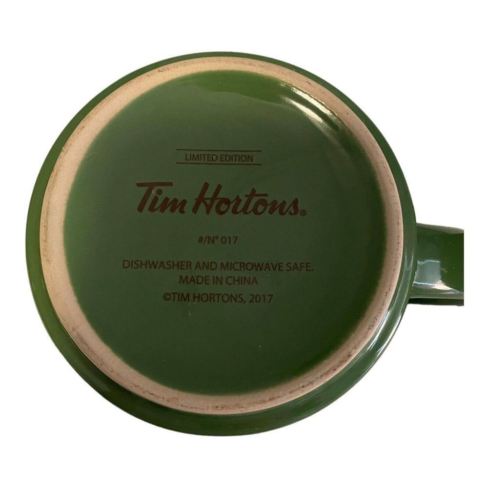 Pair Of 2017 Limited Edition Tim Hortons #17 Beaver & Geese Mugs - Picture 9 of 16